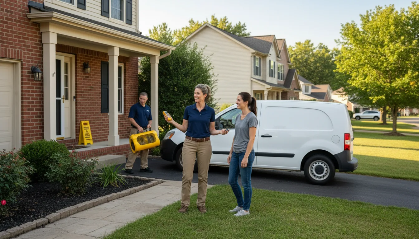 Water restoration image for Dehumidification And Cleanup Services in Boynton, OK